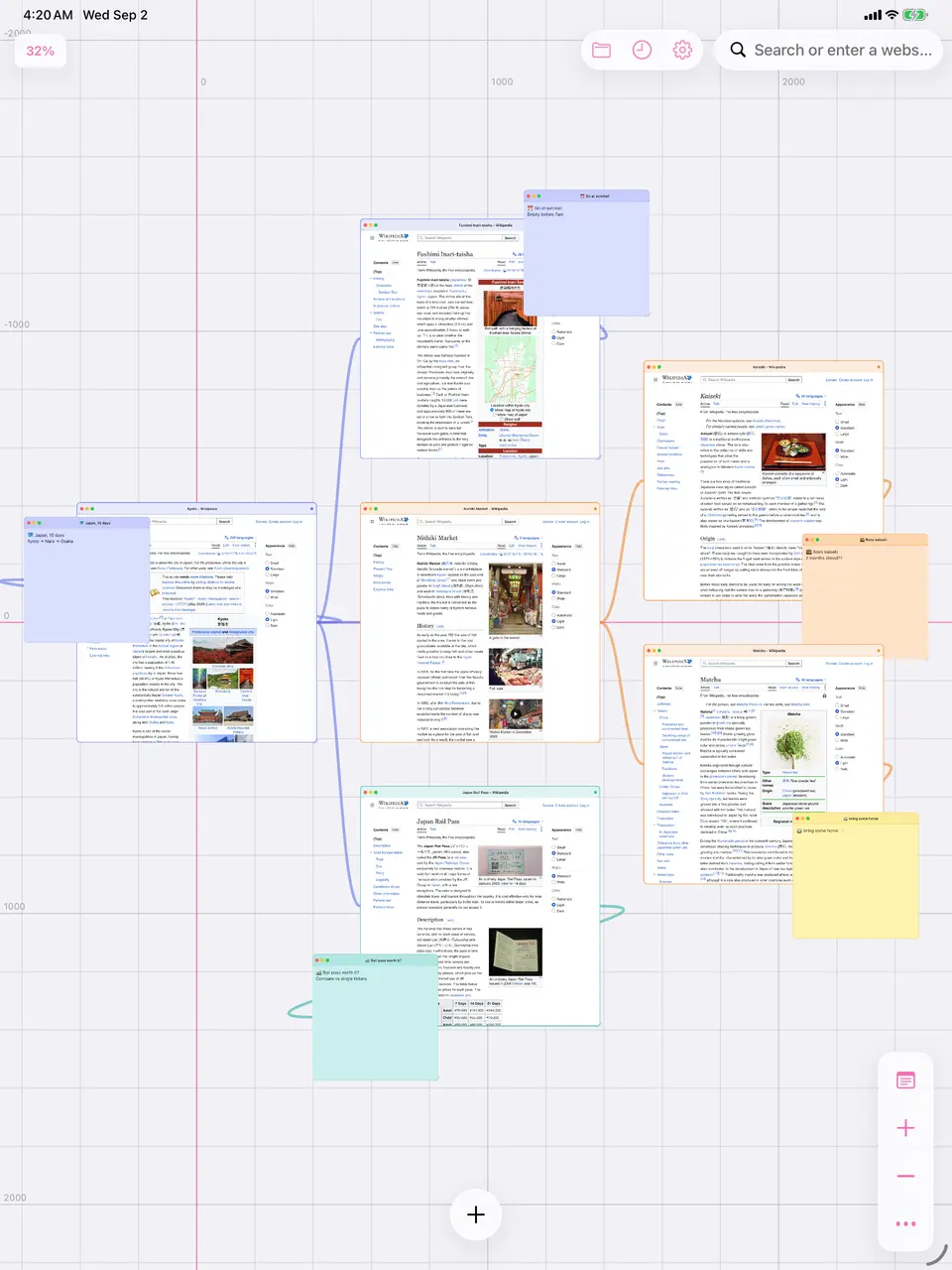 Web Canvas: Spatial Browser